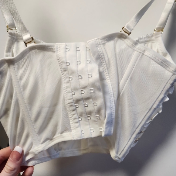 White Bralette Corset Top - Picture 3 of 3
